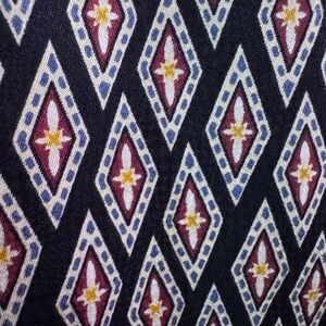 Imported Silk Tie - Unique Geometric Pattern, Colorful